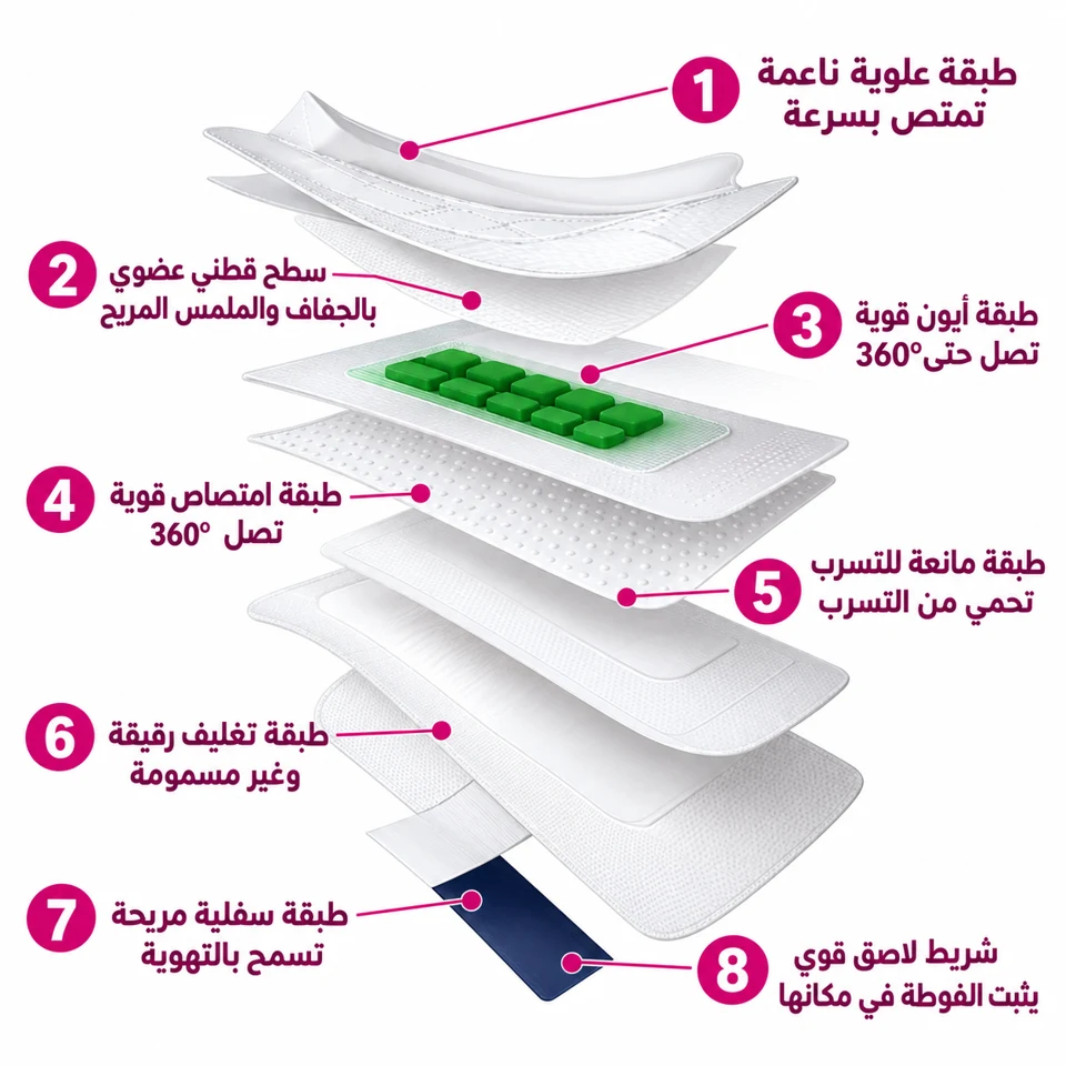 الطبقات الثماني لفوطة إيرس