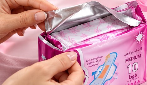 Opening the aluminum pouch